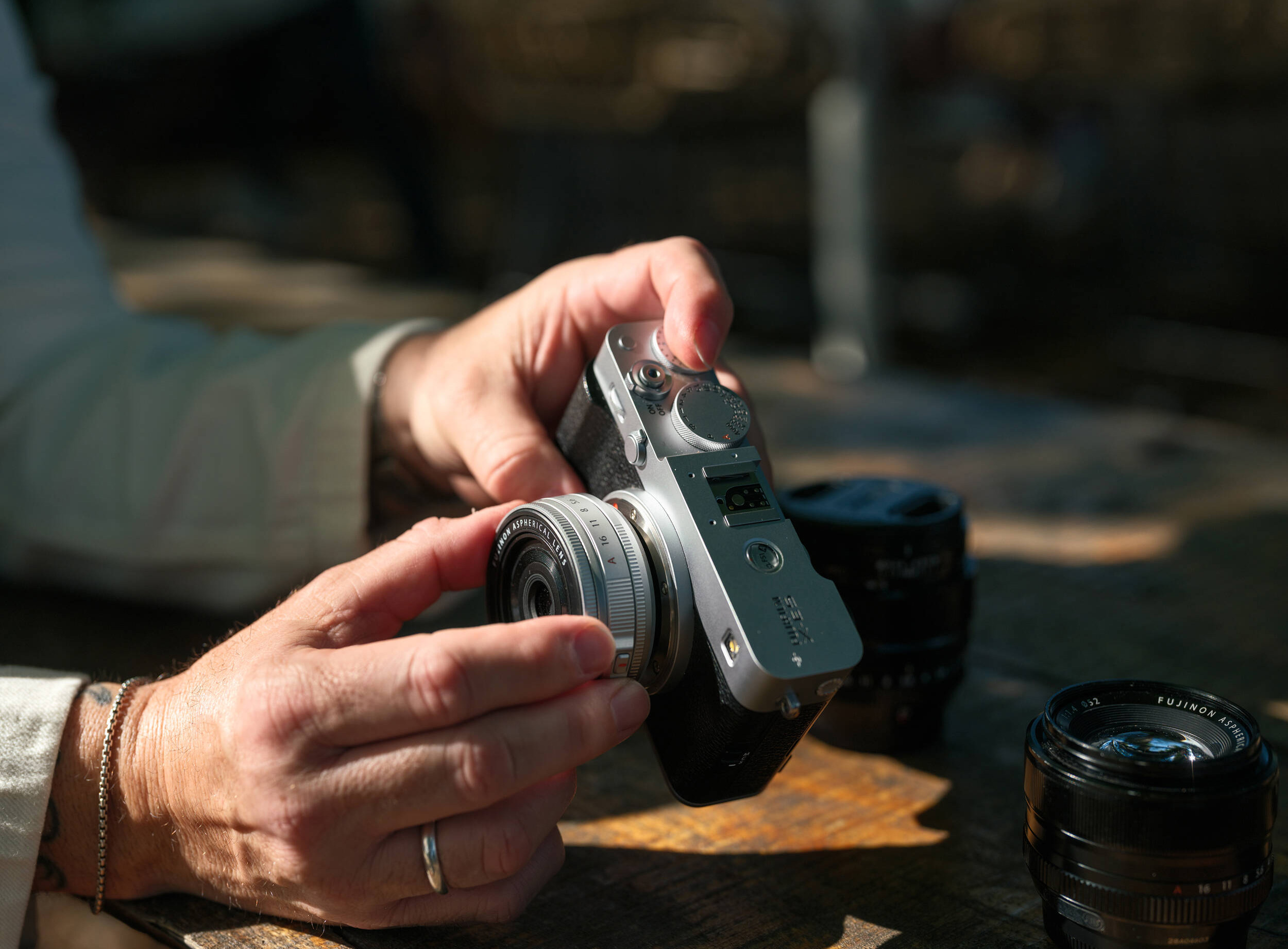 Fujifilm X-E5 in hands