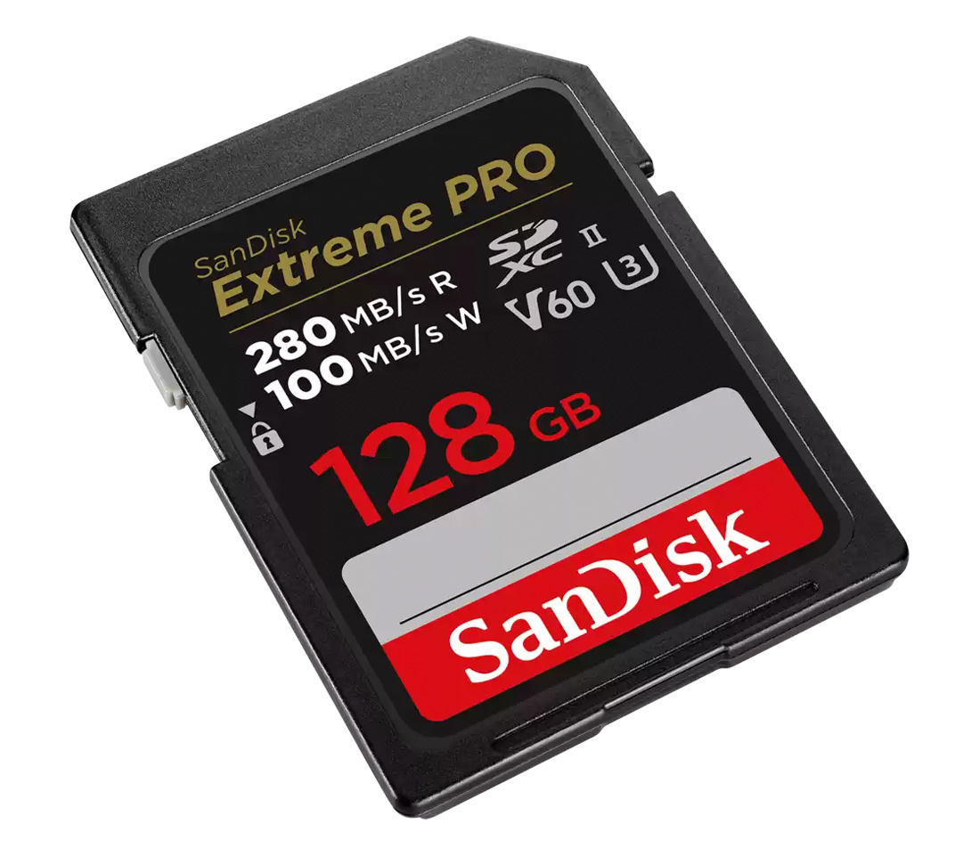 Карта памяти SanDisk SDXC 128GB Extreme PRO UHS-II V60 280/100MB/s ...